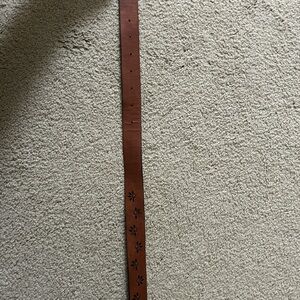 Zara Brown Belt with Floral Accents